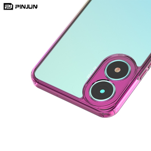 Cover posteriore in acrilico trasparente sfumato con custodia rigida e sottile personalizzata per <span class=keywords><strong>vivo</strong></span> Y02s Y73t Y52t Y75s <span class=keywords><strong>Y22</strong></span> Y22s