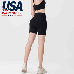 Shorts de Yoga de Cintura Media con Efecto Levanta Glúteos, Alta Elasticidad, Secado Rápido, Tejido Transpirable con Sensación de Nube, Estiramiento en 8 Direcciones, para Ciclismo, Fitness y Gimnasio (Envío desde Almacén en EE. UU.) - Product Image 1