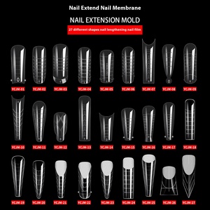 Formas Profesionales para Extensión de Uñas de Construcción Rápida, 120 Uds./Caja, Formas Duales, Estilo Ataúd Francés, Stiletto, Almendra, ABS, Cobertura Completa, Pre-diseñadas - Product Image 3