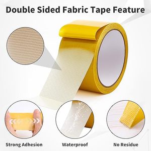 Nastro <span class=keywords><strong>Biadesivo</strong></span> Altamente Adesivo per Tappeti, Nastro in Fibra di Vetro per Installazione e Protezione di Moquette - Product Image 4