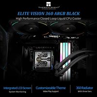 Thermalright Prix d'usine Elite Vision 360 ARGB blanc IPS LCD système de refroidissement à l'eau CPU liquide refroidisseur