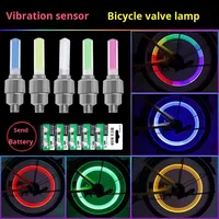 Lampe de valve de vélo solaire à LED, lampe de vélo de montagne pour la conduite nocturne, lumière multicolore, étanche IPX5