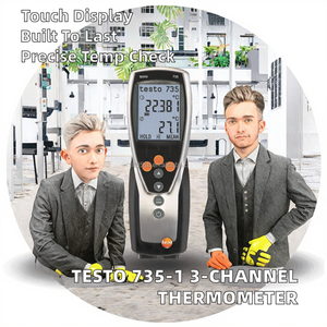 Testo 735-1 3-Channel USB <b>Thermometer</b> with LCD Touch Screen - Product Image 2