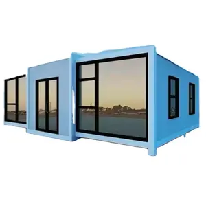 Twee Verdiepingen Prefab Moderne Huizen Compleet Prefab Modulaire Glazen Keukencabine Keukenhuizen Te Koop