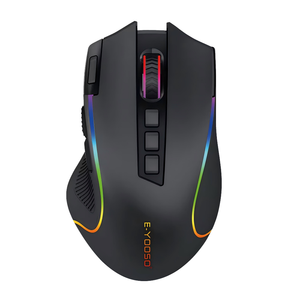 Ratón Inalámbrico para Juegos de 2.4 GHz, Retroiluminación RGB, Recargable, Programable, Ergonómico - Product Image 1