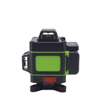 Niveau laser industriel DIY de qualité supérieure, 16 lignes vertes 520nm, rotation 4D à 360°, précision de 300m, portée de 50m, batterie Li-Ion statique