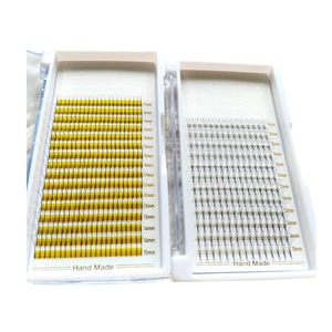 Pestañas postizas 3D, pestañas con etiqueta privada, bandeja de extensiones de pestañas con volumen, profesional, negro, personalizado - Product Image 1