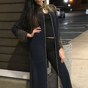 Chaqueta con Top y pantalón para fiesta, ropa con hermoso apliques para trabajar para fiesta y boda, nueva moda, 2021 - Product Image 1