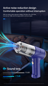 Mini <span class=keywords><strong>aspirateur</strong></span> à main sans fil rechargeable portable pour voiture, bureau, maison, poils d'animaux avec une forte aspiration - Product Image 5