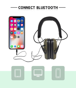 Không dây <span class=keywords><strong>Bluetooth</strong></span> điện tử bảo vệ tai earmuff cho chụp và săn bắn - Product Image 3