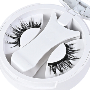 Cils magnétiques naturels réutilisables en gros, marque privée, extensions de cils magnétiques 3D avec applicateur - Product Image 1