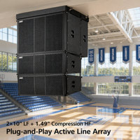 KS-210 Sistem Line Array Ganda 10-Inci Bertenaga dengan Kabinet Berlapis Cat 110x10 untuk Auditorium