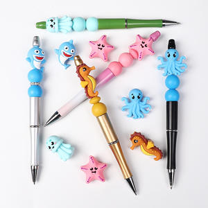 Nouvelles Perles en Vrac Créatives Personnalisées en Forme d'Animaux Marins 3D (Étoiles de Mer) en PVC et Silicone pour Stylos et Accessoires DIY – Vente en Gros - Product Image 5