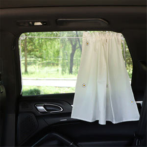 Pare-soleil pour fenêtre de voiture, rideau isolant thermique d'été en Polyester brodé Daisy pour la protection de l'intérieur de la voiture - Product Image 4