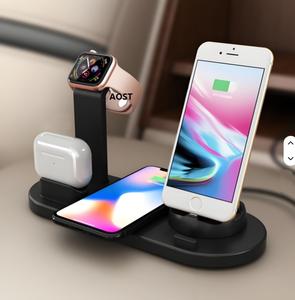 Soporte 3 en 1 <span class=keywords><strong>cargador</strong></span> inalámbrico para Xiao <span class=keywords><strong>Mi</strong></span> Samsung iPhone 13 12 <span class=keywords><strong>11</strong></span> Pro Watch 15W estación de carga rápida soporte para teléfono - Product Image 2