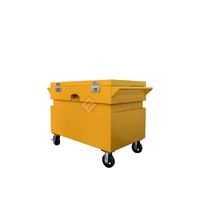 Boîte à outils de chantier robuste en acier inoxydable et en fer, étanche avec roues, personnalisable OEM