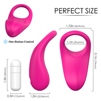 Anneau vibrant S-HANDE pour pénis, vibromasseur de gland en silicone, jouet sexuel pour hommes, anneau de verrouillage