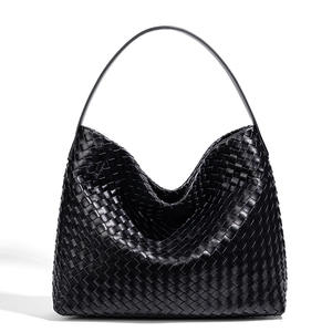 Bolso de Hombro de Lona Tejida de Gran Capacidad para <span class=keywords><strong>Mujer</strong></span>, Estilo Retro, de Poliéster Esmerilado, para Llevar Bajo el Brazo - Product Image 6