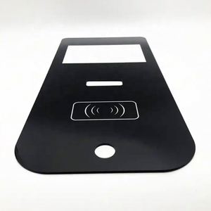 Cubierta de vidrio templado OEM para máquina de agua potable-resistente a los arañazos, control táctil, 20% vidrio ahumado 9H dureza, impresión UV - Product Image 5