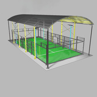 LUX PADEL Chine Fabricant et fournisseur d'usine Meilleur court de tennis de padel avec toit Court de tennis sur le toit