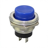 Interrupteur à bouton-poussoir miniature Daier DS-212 16 mm, bouton momentané 1NO, tête combinée, boîtier métallique, pour machine d'arcade, électrique 250V 3A, vente en gros