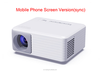 Mini projecteur LED HD 720P 100 lumens ANSI Prise en charge 1080P Portable Smart TV Personnalisation du faisceau Home cinéma Proyector