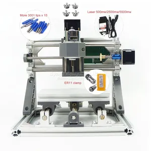 Fresadora láser Pcb CNC 1610 PRO + 5500mw, máquina de tallado de madera con control GRBL L10004