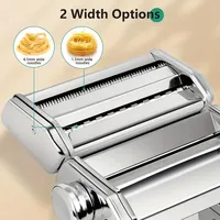 Machine à pâtes en acier inoxydable de qualité supérieure 8 réglages d'épaisseur réglables 150 Machine à rouleaux pour ustensiles de cuisine ménagers
