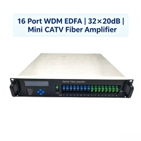 Nuevo Amplificador Óptico de Fibra Mini CATV de Alta Potencia con 16 Puertos EDFA, Precio WDM 32*20dB