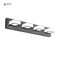 Éclairage LED de salle de bain en aluminium de 20/24/30 pouces avec design moderne, sans scintillement, luminosité élevée, pour salle de bain ou cuisine