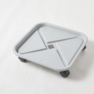 <span class=keywords><strong>De</strong></span> plástico pesado plaza se jardín macetas Rolling Plant paleta con ruedas - Product Image 2