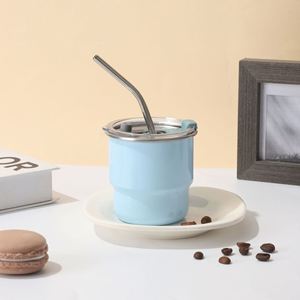 Modern Single Layer Portable Insulated <b>Coffee</b> Tea Cup New Arrival Mini Stainless Steel Office Home Dual-Use Metal Mug - Product Image 5