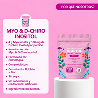 Poudre de Myo-Inositol et D-Chiro-Inositol 40:1, Complément Alimentaire pour Femmes avec Folate, Vitamine D3, Zinc, Marque Privée OEM ODM