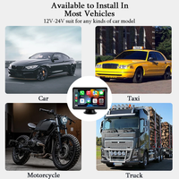 Moniteur à écran tactile 7 pouces Mirrorlink sans fil Carplay Android Auto compatible Bluetooth Dash Cam haut-parleur intégré image Astern