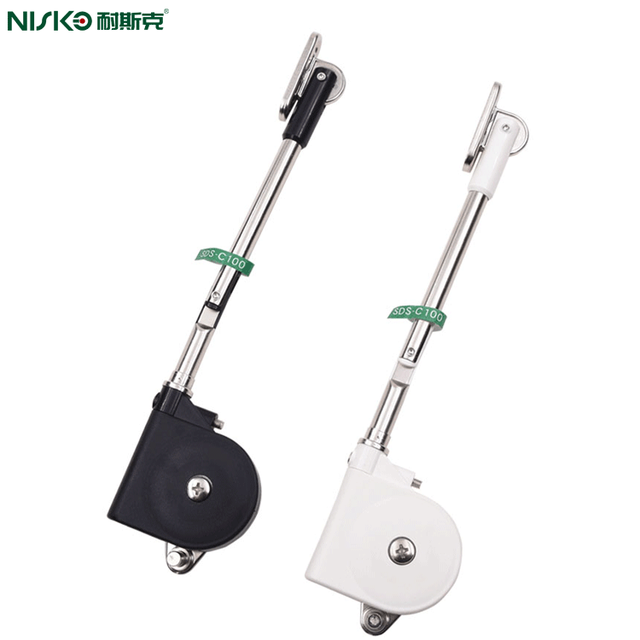 Lid Stay 105 Degree with Soft Close, Lid Hinge with Soft-Down for Door Cabinet Kitchen Soft Close Downward Lid Flap Shelf Door