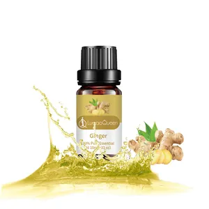 Private Label 100% Pure Ginger Essential Oil Relieve Headaches Ginger Oil Massage Essential Oil