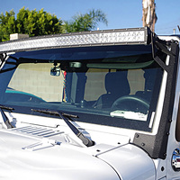 Support de montage pour barre lumineuse LED droite de 50 pouces avec feux de jour DRL pour Jeep JK Wrangler tout-terrain