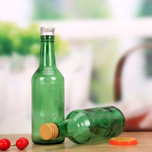 Chai thủy tinh đựng rượu Soju, Tequila, bia, đồ uống, kiểu dáng cổ điển Hàn Quốc bán chạy nhất, dung tích <span class=keywords><strong>360ml</strong></span> (12oz), nắp vặn bằng nhôm - Product Image 5