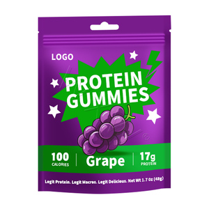 Yabanmersini proteini Gummies 17g Whey enerji kurtarma Chews OEM ve ODM hizmeti ile yüksek <span class=keywords><strong>Protein</strong></span> aperatif - Product Image 2