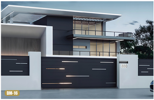 Puerta Corredera de Aluminio de Alta Gama, Sistema de Puerta Eléctrica con Características de Seguridad <span class=keywords><strong>para</strong></span> Automóviles, Abridor Automático <span class=keywords><strong>para</strong></span> Entradas de Vehículos <span class=keywords><strong>para</strong></span> Centros Comerciales y Hospitales - Product Image 2