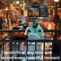 Soporte de cámara de acción portátil y trípode flexible para iPhone para Samsung para GoPro Google Pixel-Accesorio universal para teléfono móvil