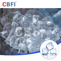Máquina de Hielo Cuadrada Comercial de Acero Inoxidable Personalizada de 3-10 Toneladas, con Enfriamiento Automático por Agua/Aire, Bomba de Motor y Control PLC