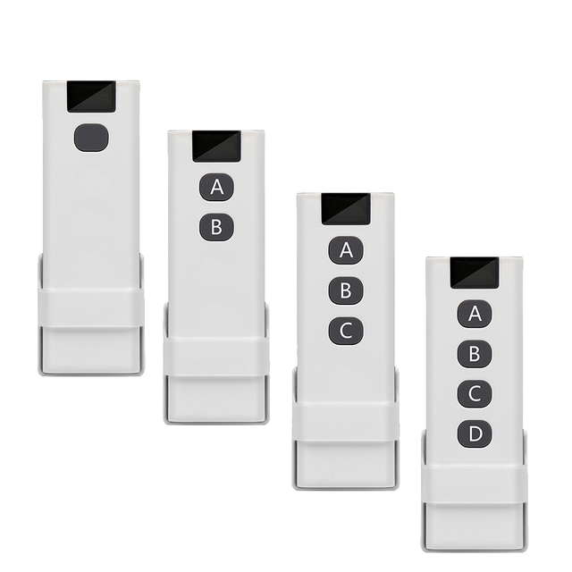 433 Mhz Wireless RF Remote Control 1527 Learning Code Remote Controller 1/2/3/4CH Controller for Garage Door Lamps Lights Gate