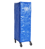 Housse de protection thermique imperméable en PVC pour chariot de boulangerie Rolltainer, pour conteneur à roulettes en aluminium, fermeture à boucle