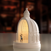 Moule en Silicone Style Européen Château de Palais pour Base de Bougeoir en Plâtre DIY, Pierre Diffusante, Décoration Maison