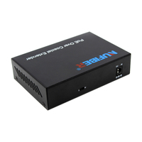 NuFiber PSE/PD EOC POC POE NF-9801PSE/PD Extensor Ethernet sobre Coaxial de 300m, Conversor RJ45 a Coaxial, CCTV IP