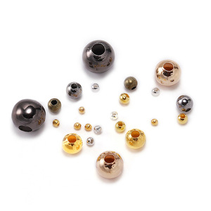 Metal <b>Beads</b> Round Spacer <b>Beads</b> 3mm <b>Silver</b> Loose <b>Beads</b> For DIY Jewelry Making Accessories - Product Image 5