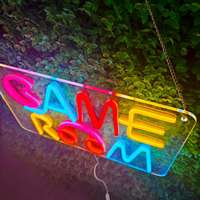 Enseigne néon LED personnalisable pour salles de jeux, chambres, fêtes, salons, entreprises - Alimentation USB, multicolores, publicitaire, manuel d'utilisation