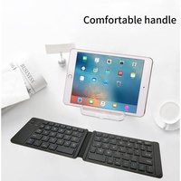 Mini clavier sans fil pliable, clavier pliable portable pour tablette, smartphone, clic silencieux, petit clavier pliable