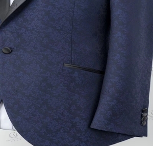 Vente chaude <span class=keywords><strong>bleu</strong></span> <span class=keywords><strong>marine</strong></span> classique de haute qualité associé à un <span class=keywords><strong>blazer</strong></span> de costume d'affaires à boutonnage simple pour hommes - Product Image 3